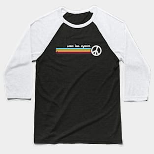 Retro Stripes Peace Love Engineer Baseball T-Shirt